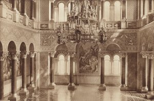 Château de Neuschwanstein du roi de Bavière, la salle du trône