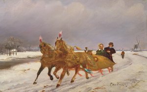 Troïka dans la neige - Otto Eerelman