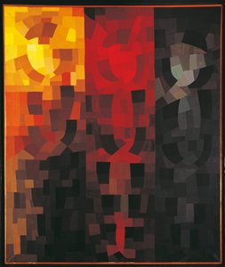 France, Paris, Composition décembre 1935, dessin pour un triptyque