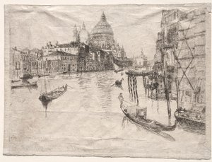 Entrée du Grand Canal, Venise, 1880 - Otto H. Bacher