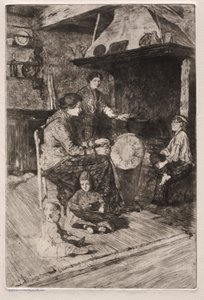 Gravures de Venise : Les dentellières - Otto H. Bacher