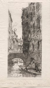 Ponte del Pistor, Venise, 1880 - Otto H. Bacher