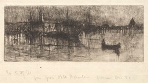 Nuit pluvieuse, Venise, 1880 - Otto H. Bacher