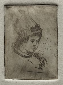 Petite tête avec bonnet - Otto H. Bacher