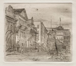 Coin sud-ouest, place publique, Cleveland, 1878 - Otto H. Bacher