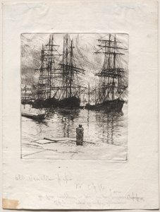 Trois navires, Venise, 1880