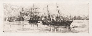 Deux bateaux, Venise - Otto H. Bacher