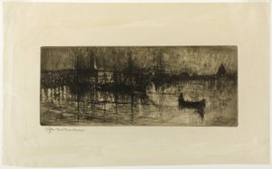 Nuit pluvieuse - Otto Henry Bacher