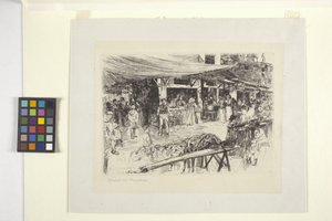 Le marché, Florence - Otto Henry Bacher