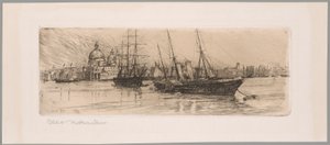 Deux bateaux, Venise - Otto Henry Bacher