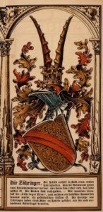 Les armoiries des maisons princières allemandes : Les Zähringer - Otto Hupp