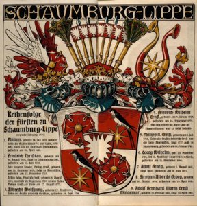 Schaumburg-Lippe. Rang des princes de Schaumburg-Lippe - Otto Hupp