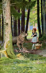 Le Petit Chaperon Rouge, vers 1900 - Otto Kubel