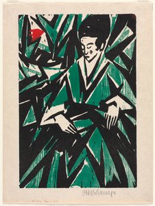 Femme en vert