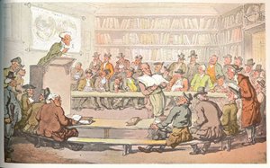 Une vente aux enchères de livres, vers 1810 - Otto Limited