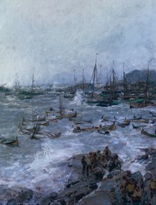 Un jour de tempête à Lofoten - Otto Ludvig Sinding