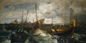 La bataille de Svolder, vers 1883-4 - Otto Ludvig Sinding