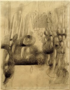 Entrée en classe (salle de classe). Esquisse - Otto Meyer Amden