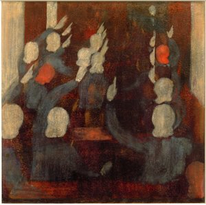 Lever les mains (Réponses). Esquisse - Otto Meyer Amden