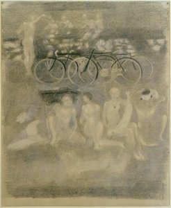 Cyclistes au repos
