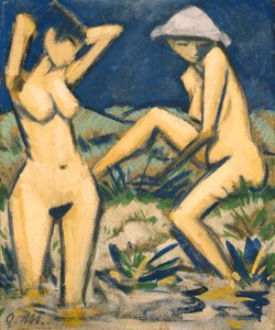 Baigneurs, c.1920 - Otto Mueller