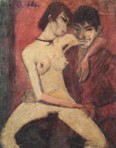 Amoureux gitans assis, 1922