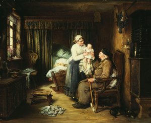 La visite du grand-père, 1889 - Otto Piltz