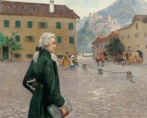 Le jeune Mozart à Salzbourg - Otto Robert Nowak