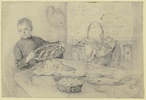 Chez le poissonnier - Otto Scholderer
