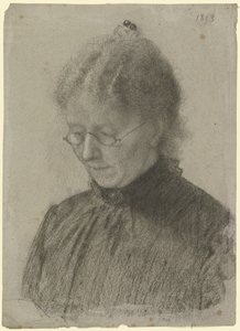 Luise Scholderer lisant - Otto Scholderer