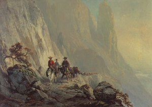 Le long du bord de la montagne, 1870 - Otto Sommer