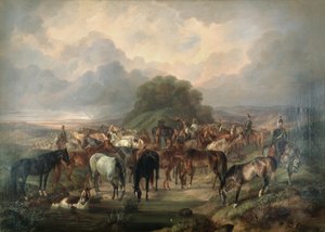 Transport conduit par des uhlans - Otto Stotz