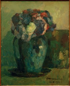 Vase avec des asters
