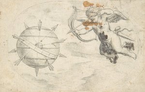 Cupidon tirant des flèches sur le globe terrestre - Otto van Veen.