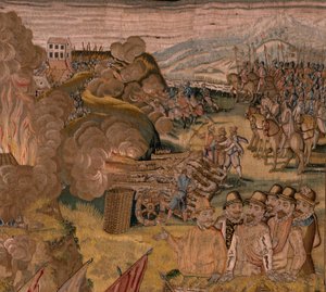 Tapisserie flamande. Série Triomphes et batailles de l