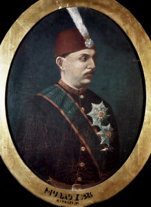Empire ottoman : Portrait du sultan Mehmed Murad V. Peinture, 1876. Bibliothèque du palais de Topkapi, Istanbul