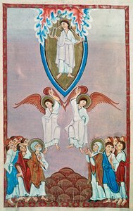 Ms 91 f.96 Ascension - Ottonian