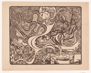 Sans titre (scène hallucinatoire symboliste) - P.C. Hamburg (possibly)