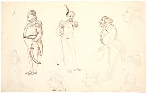 Caricature de Frederik VII et d