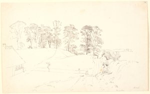 Paysage avec des arbres - P.C. Skovgaard