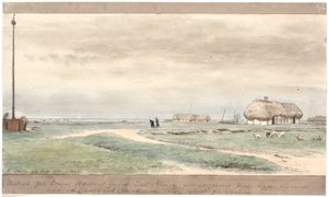 Vue de la cour du consul Axelsen jusqu
