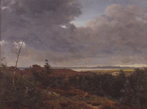 Vue de Frederiksværk depuis la forêt de Tisvilde, Nord de la Zélande - P.C. Skovgaard