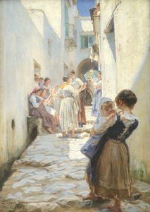 Une rue à Torello, Italie