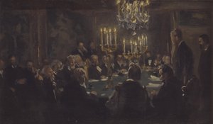 Esquisse de composition pour "Une réunion à la Société des Sciences" à la Société des Sciences