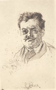 Portrait de Carl Locher, de face - Peder Severin Krøyer