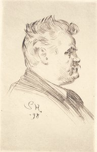 Portrait de Carl Locher, profil - Peder Severin Krøyer