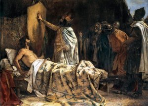 Mort du comte Wilfred le Velu (840-897), fin 19e - début 20e siècle (huile sur toile) - Pablo Antonio Béjar Novella