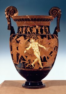 Cratère à volutes attique à figures rouges représentant la mort du géant de bronze, Talos - Painter Talos