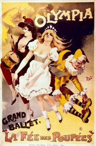 La Fée des Poupées, affiche publicitaire pour le grand ballet au théâtre de l