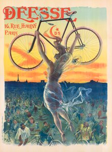 Affiche Art Nouveau française pour les vélos Déesse, c.1898